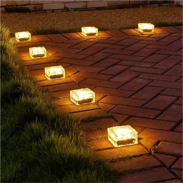 Luz Solar Decoración Jardin -- "Cubo Hielo" Pack × 3 - Image 2