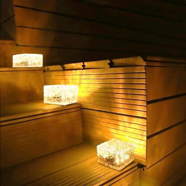 Luz Solar Decoración Jardin -- "Cubo Hielo" Pack × 3 - Image 16