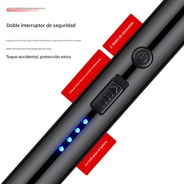 Encendedor Electrónico Recargable USB combo x3Unidades - Image 6