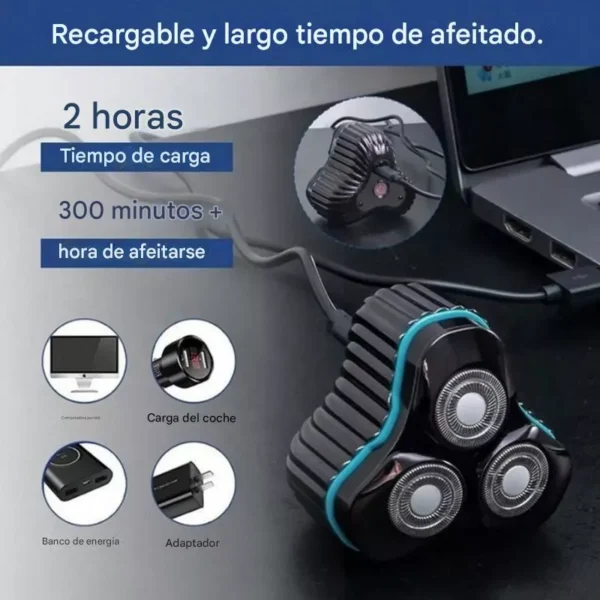 Mini Afeitadora Electrica Hombre Profesional Magnetica 3D - Image 7
