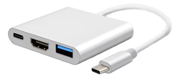 Adaptador Convertidor 3 En 1 Hub Usb C A HDMI/USB 3.0/TIPO C - Image 2