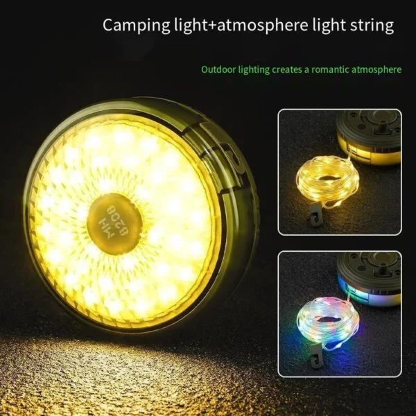 Lámpara LED Guirnalda Camping Recargable 10m - Image 10