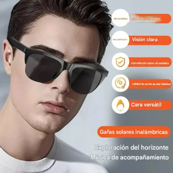 Lentes Gafas De Sol Inteligentes Con Parlante Bluetooth 5.4 - Image 9