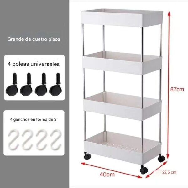 Organizador de 4 Niveles Blanco – Versión Ancha y Estrecha - Image 8