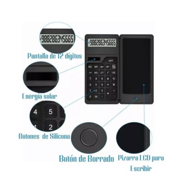 Calculadora Científica 2 en 1 con Pantalla LCD — Cálculo y Notas Sin Papel - Image 7