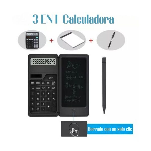 Calculadora Científica 2 en 1 con Pantalla LCD — Cálculo y Notas Sin Papel - Image 4