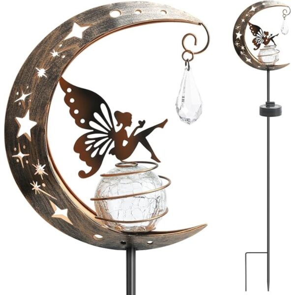 Estaca Luz Solar Decorativa Exterior - Modelo "Hada Lunar" - Image 11