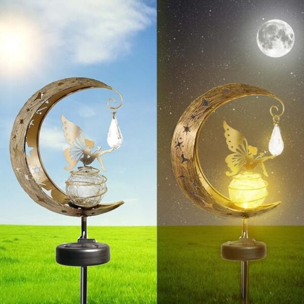 Estaca Luz Solar Decorativa Exterior - Modelo "Hada Lunar" - Image 7
