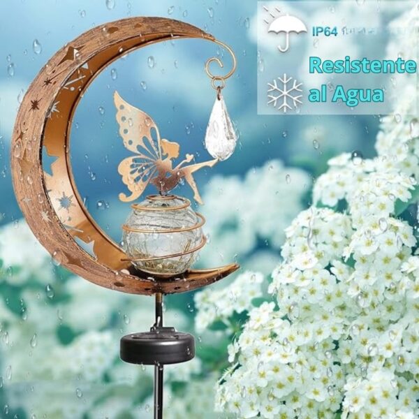 Estaca Luz Solar Decorativa Exterior - Modelo "Hada Lunar" - Image 6