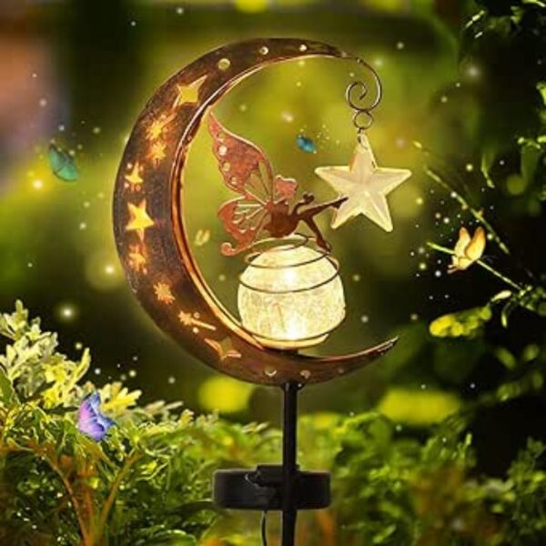 Estaca Luz Solar Decorativa Exterior - Modelo "Hada Lunar Estrella" - Image 2
