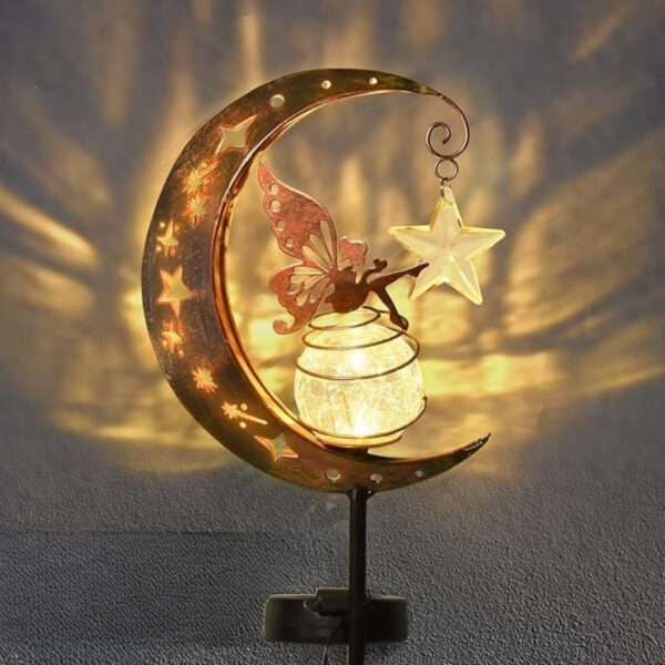 Estaca Luz Solar Decorativa Exterior - Modelo "Hada Lunar Estrella" - Image 6
