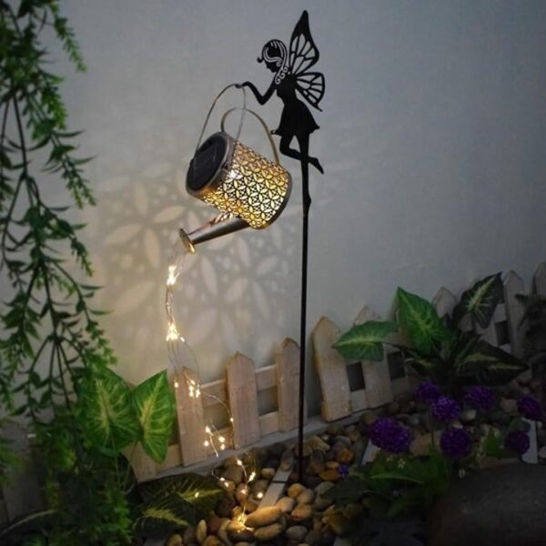 Estaca Luz Solar Decorativa Exterior - Modelo “Hada Regadera”