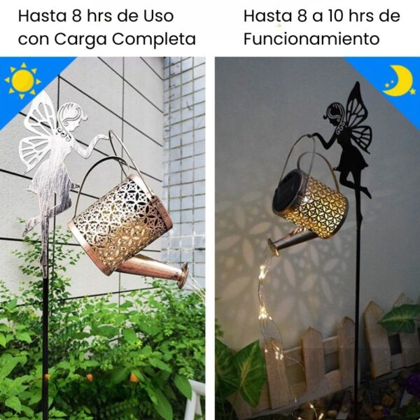 Estaca Luz Solar Decorativa Exterior - Modelo “Hada Regadera” - Image 7