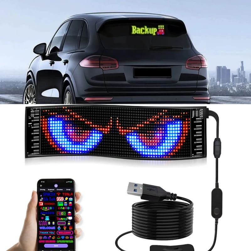 Cartel Panel Flexible LED para Autos y Camiones