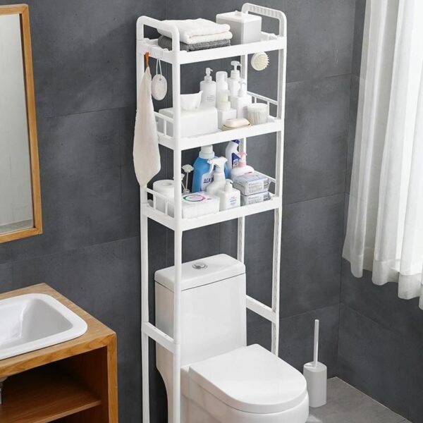 Organizador de Baño Sobre Inodoro 3 Niveles con Gancho – Orden y Practicidad