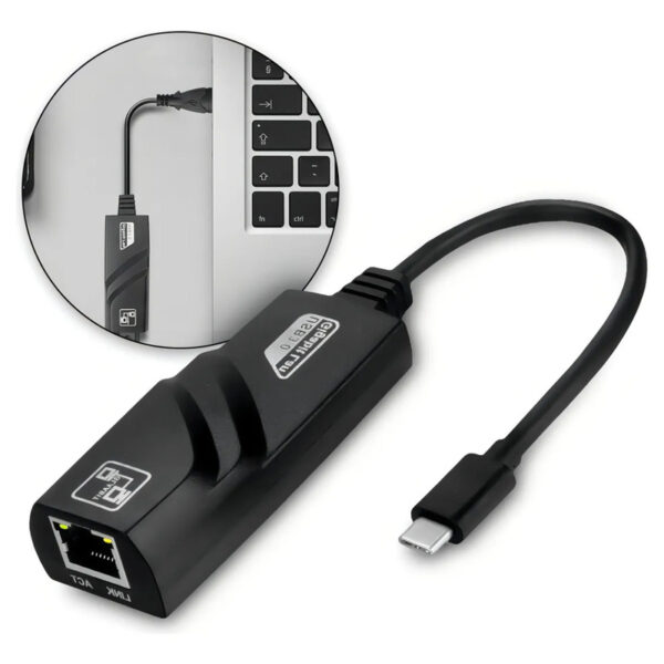 Adaptador de Red USB C a Ethernet RJ45 10/100/1000 Mbps | Conexión estable y rápida para laptops, MacBook, TV Box y más | Plug & Play | Alta compatibilidad - Image 9