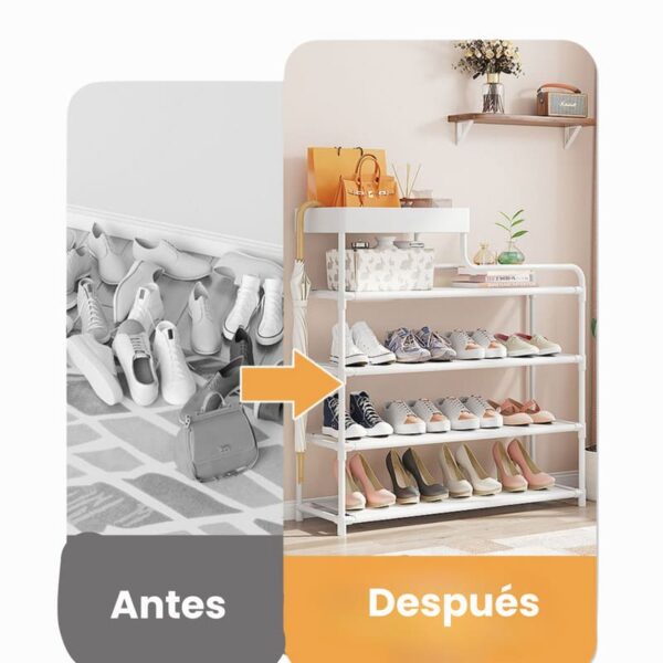 Zapatero Organizador Metálico 3 Niveles Para Entrada | Mueble para Zapatos, Botas y Tacones - Image 7