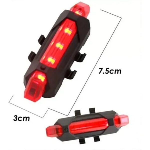 Kit Luces LED Bicicleta USB Delantera y Trasera | Impermeable y Recargable - Image 2