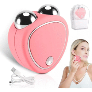Masajeador Mini Facial Antienvejecimiento EMS Reafirmante Portátil | Rosa