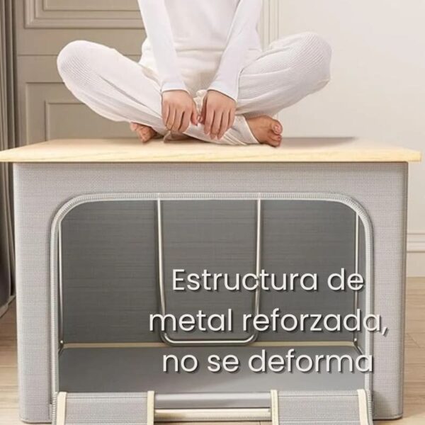 Caja Organizadora De Ropa Plegable Con Ventana Frontal Y Cierre | Almacenamiento Ropa, Toallas Y Sábanas - Image 4