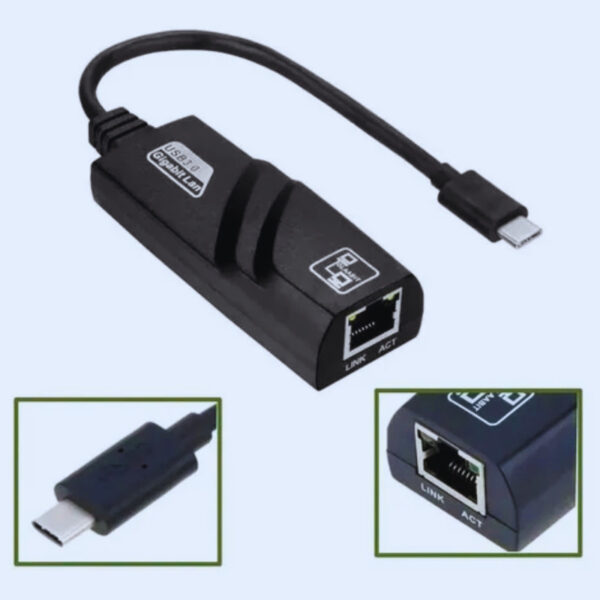 Adaptador de Red USB C a Ethernet RJ45 10/100/1000 Mbps | Conexión estable y rápida para laptops, MacBook, TV Box y más | Plug & Play | Alta compatibilidad - Image 11