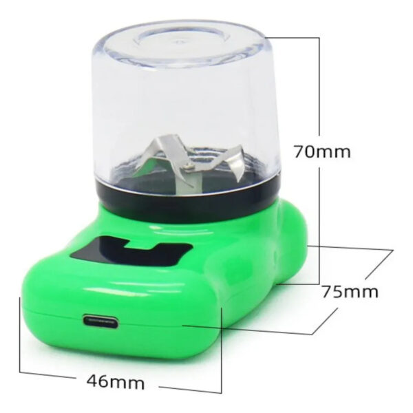 Picador de Tabaco y Hierbas Eléctrico – Grinder con Carga Tipo C, Multicolor - Image 2