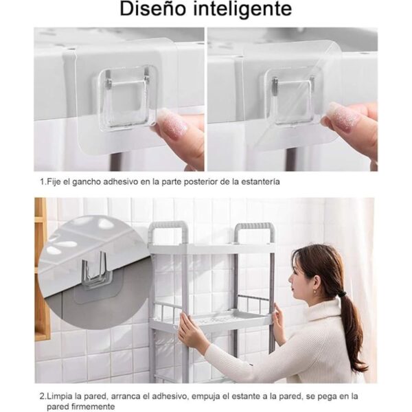Organizador de Baño Sobre Inodoro 3 Niveles con Gancho – Orden y Practicidad - Image 4