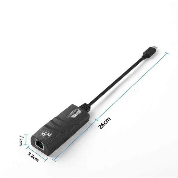 Adaptador de Red USB C a Ethernet RJ45 10/100/1000 Mbps | Conexión estable y rápida para laptops, MacBook, TV Box y más | Plug & Play | Alta compatibilidad - Image 6