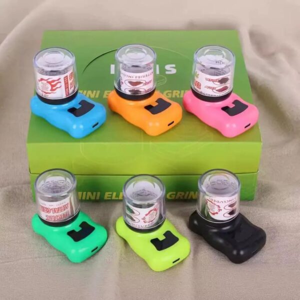 Picador de Tabaco y Hierbas Eléctrico – Grinder con Carga Tipo C, Multicolor - Image 5