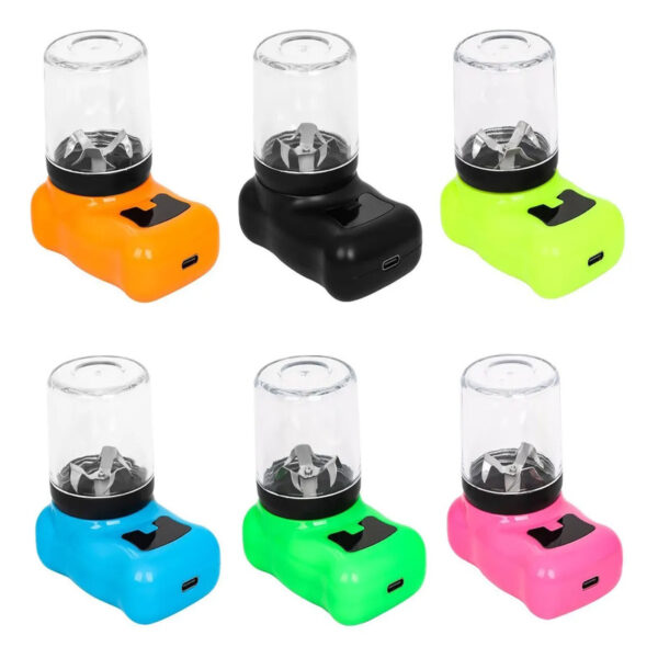 Picador de Tabaco y Hierbas Eléctrico – Grinder con Carga Tipo C, Multicolor - Image 4