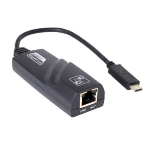 Adaptador de Red USB C a Ethernet RJ45 10/100/1000 Mbps | Conexión estable y rápida para laptops, MacBook, TV Box y más | Plug & Play | Alta compatibilidad