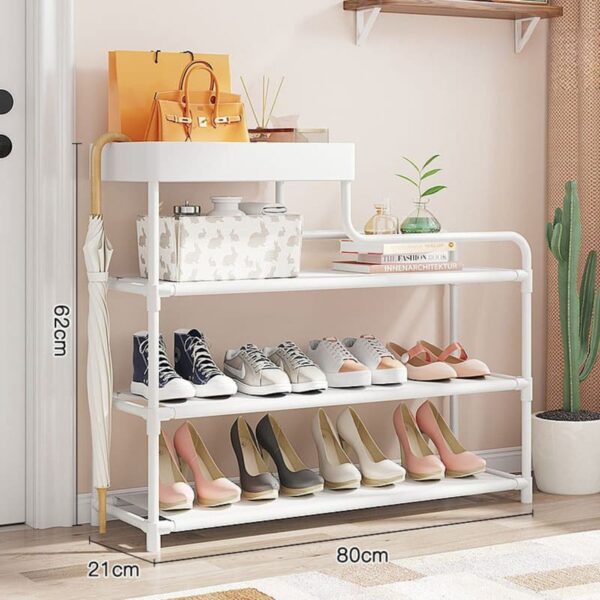 Zapatero Organizador Metálico 3 Niveles Para Entrada | Mueble para Zapatos, Botas y Tacones - Image 2