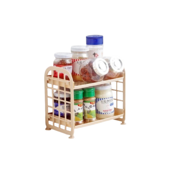 Organizador de 2 Niveles para Escritorio, Baño y Cocina – Verde, Lila, Azul y Rosa - Image 5