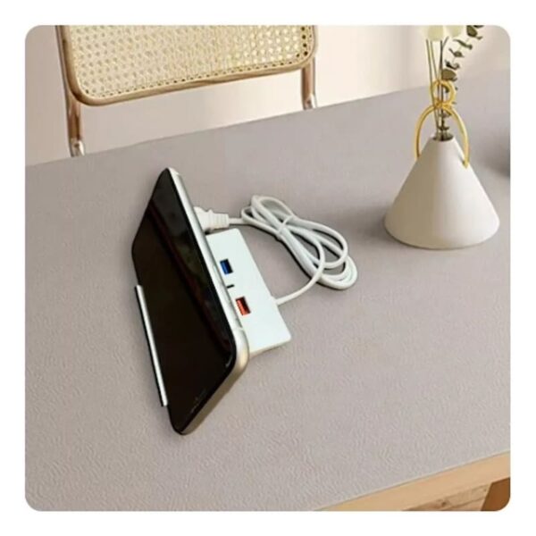 Cargador de Pared 4 Puertos USB + Tipo C | Carga Rápida 3.1A + Soporte | 90cm de Cable - Image 7