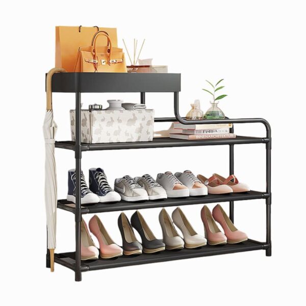 Zapatero Organizador Metálico 3 Niveles Para Entrada | Mueble para Zapatos, Botas y Tacones - Image 4