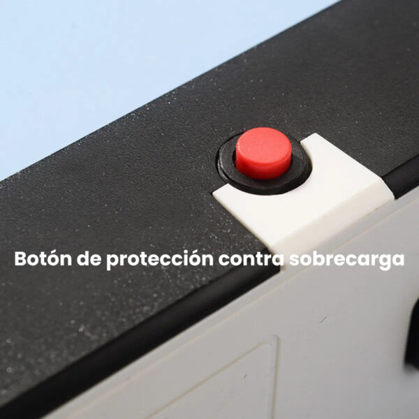 Alargue Prolongador 3 Tomas 220V 2 m + 2 USB + 1 Tipo-C Blanco - Image 7