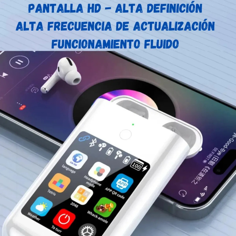 Auriculares Bluetooth Multifuncional 3 En 1 Con Pantalla 2.8 - Image 5