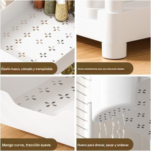 Organizador De Condimentos y Especias Cocina con Cajón Extraíble | Multiuso para Cocina, Baño o Escritorio - Image 7