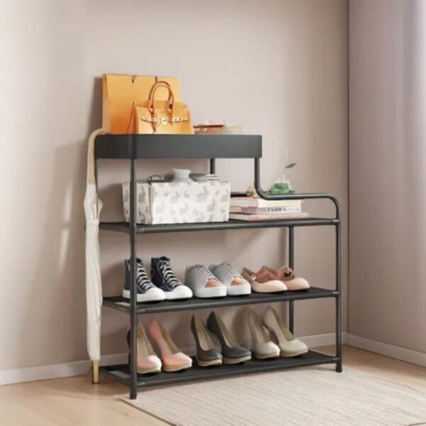 Zapatero Organizador Metálico 3 Niveles Para Entrada | Mueble para Zapatos, Botas y Tacones