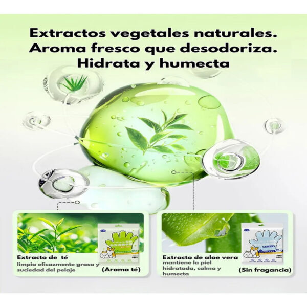 Guantes Toallitas Húmedas para Gatos y Perros x5 | Limpieza Rápida y Fácil - Image 9