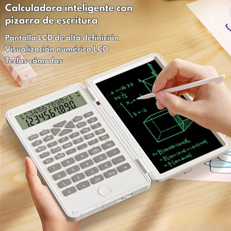Calculadora Científica con Pizarra LCD | Plegable y Portátil - Image 2