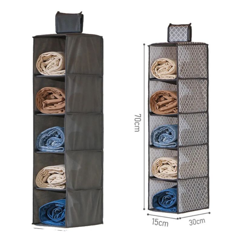 Organizador Colgable Plegable 5 Pisos de Tela - Image 2