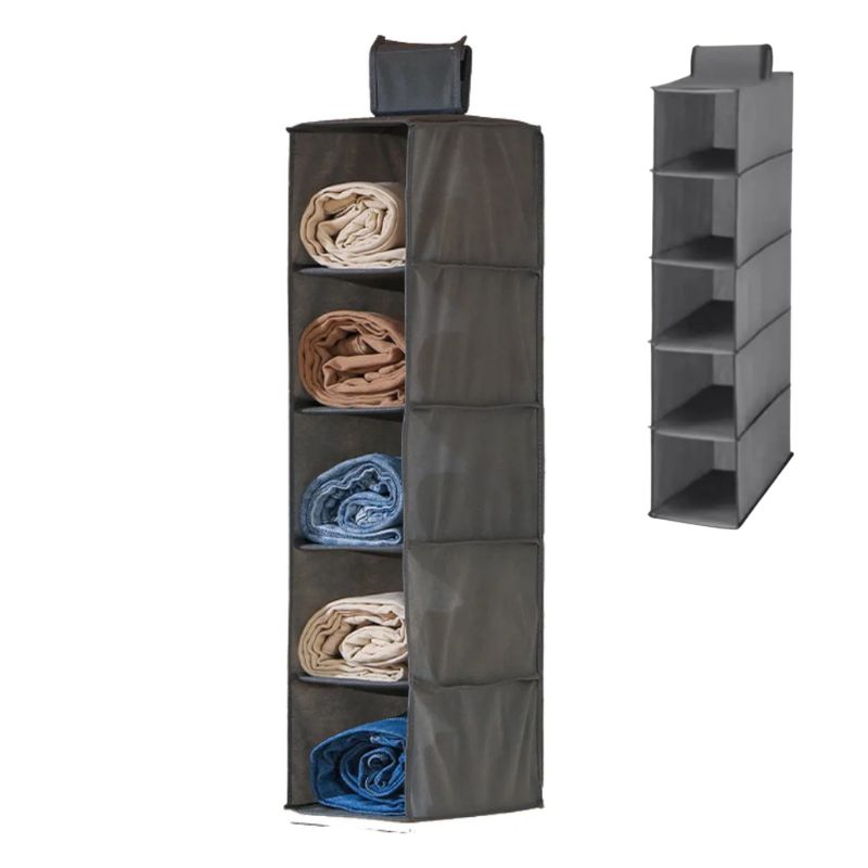 Organizador Colgable Plegable 5 Pisos de Tela