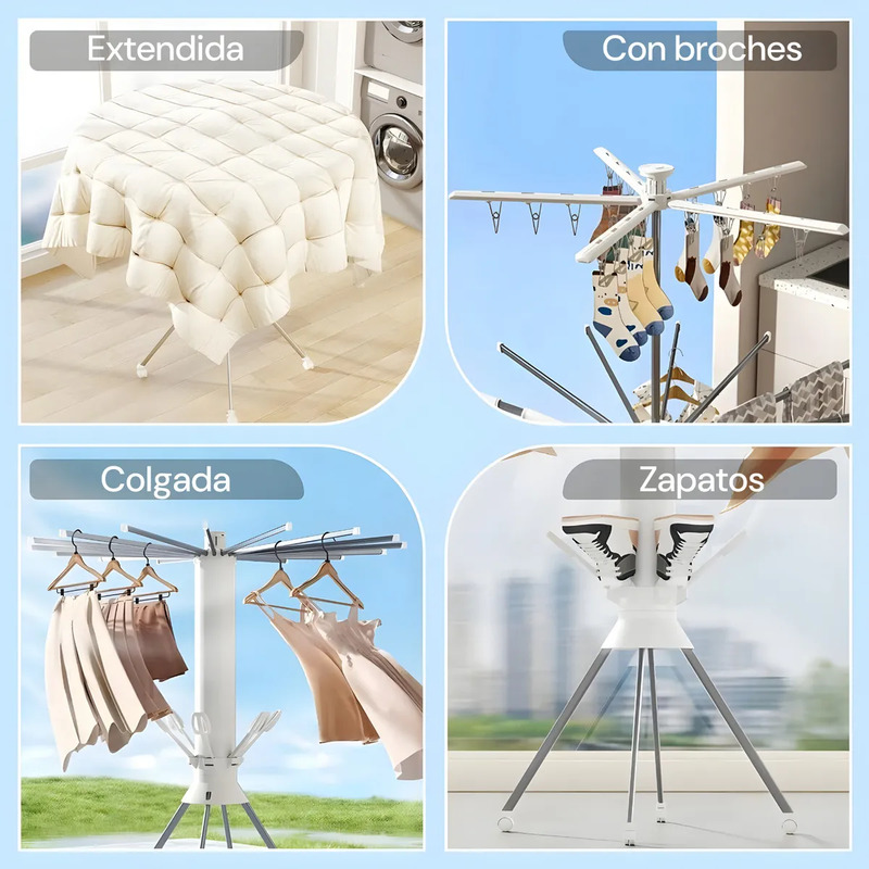 Tendedero plegable trípode - Image 4